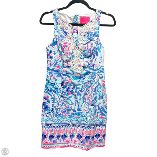 Dress Designer By Lilly Pulitzer In Blue & Pink, Size: 0