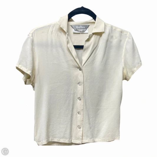 Blouse Designer By Max Mara In Cream, Size: S