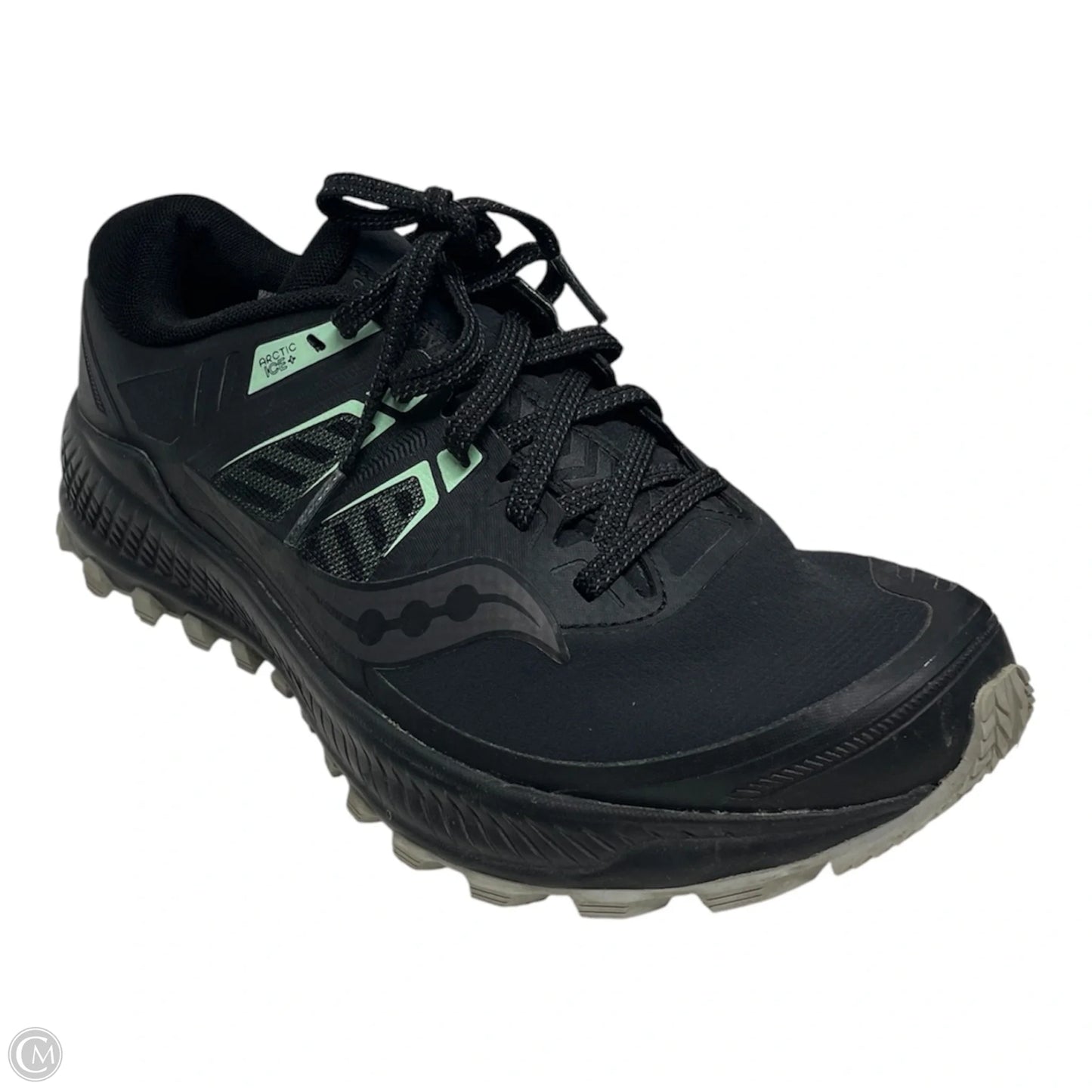 Shoes Athletic By Saucony In Black & Green, Size: 9