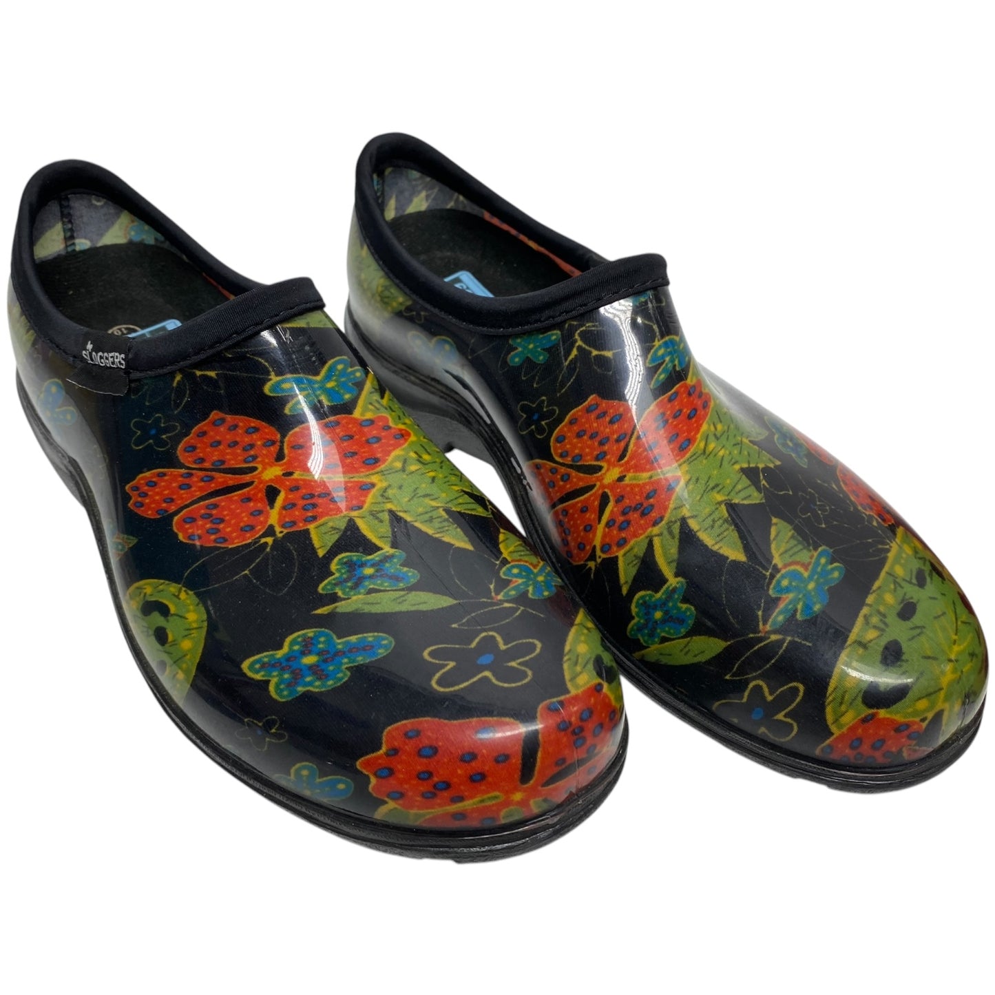 Shoes Flats By Clothes Mentor In Floral Print, Size: 10