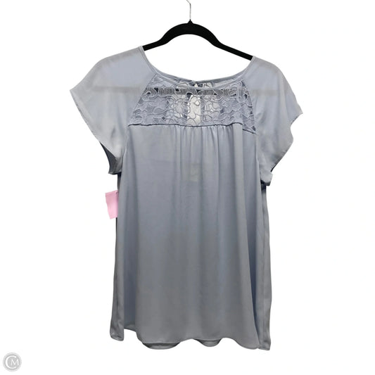 Blouse Short Sleeve By Maeve In Blue, Size: Xs