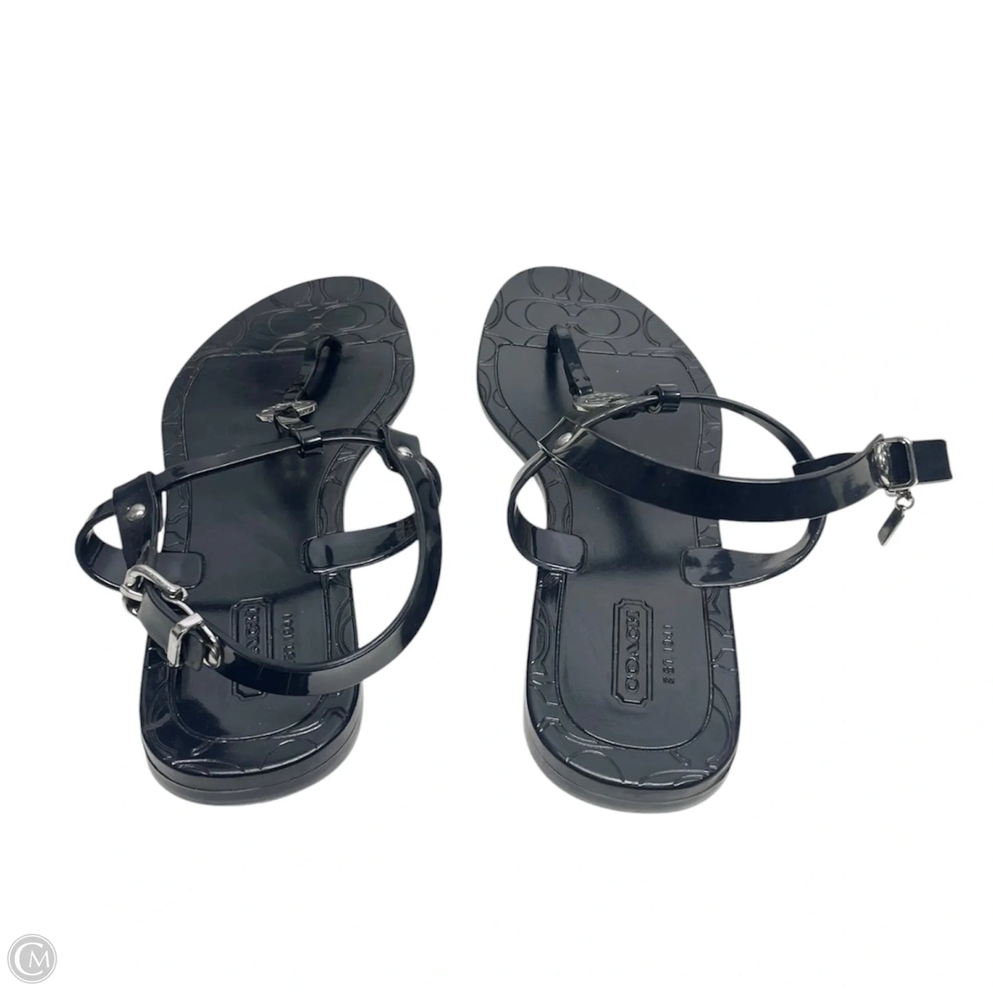 Sandals Designer By Coach In Black, Size: 8