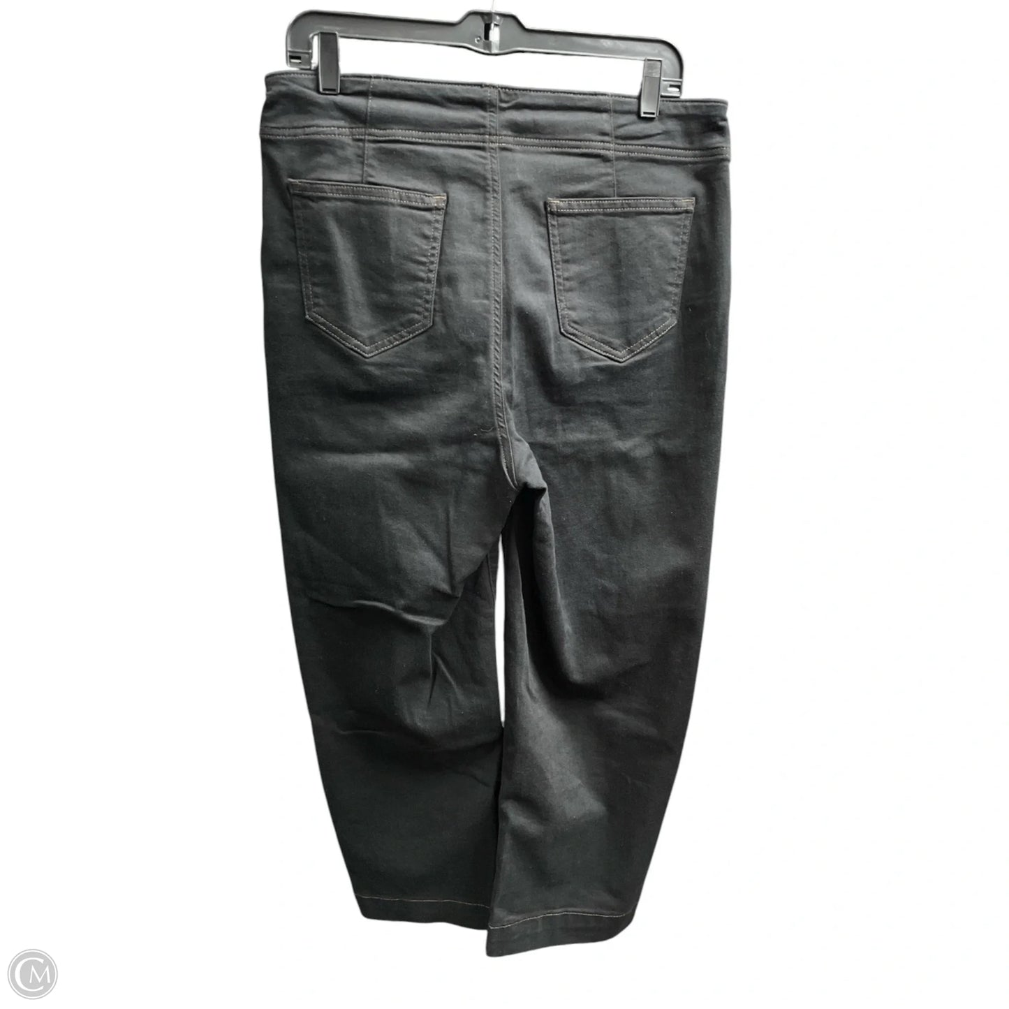 Jeans Wide Leg By Chicos In Black Denim, Size: 10p