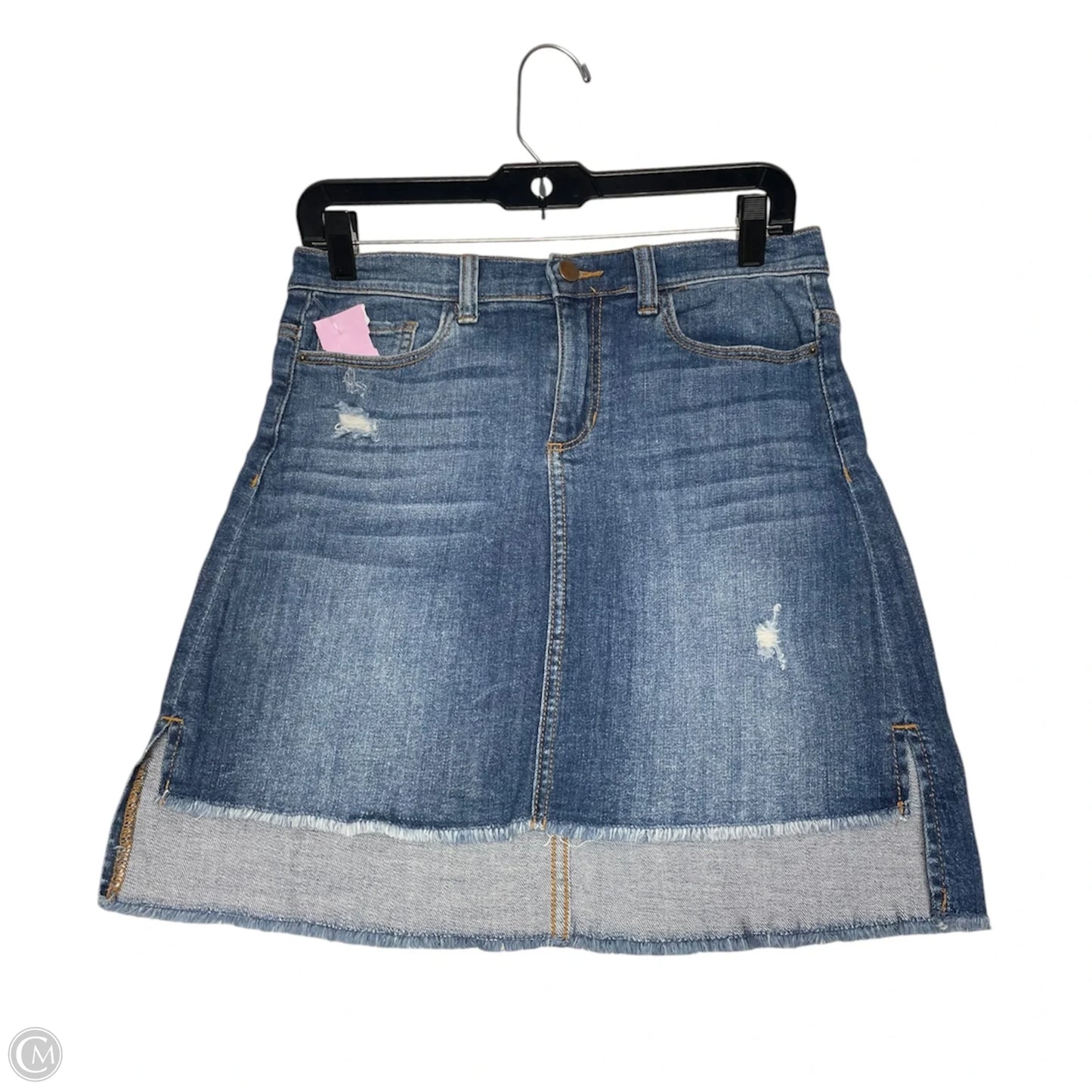 Skirt Mini & Short By Harper In Blue Denim, Size: M