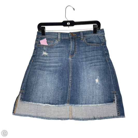 Skirt Mini & Short By Harper In Blue Denim, Size: M