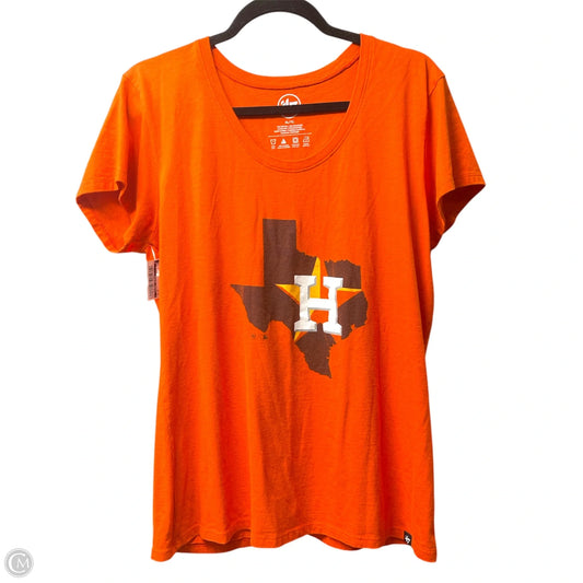 Top Short Sleeve By Clothes Mentor In Orange, Size: Xl