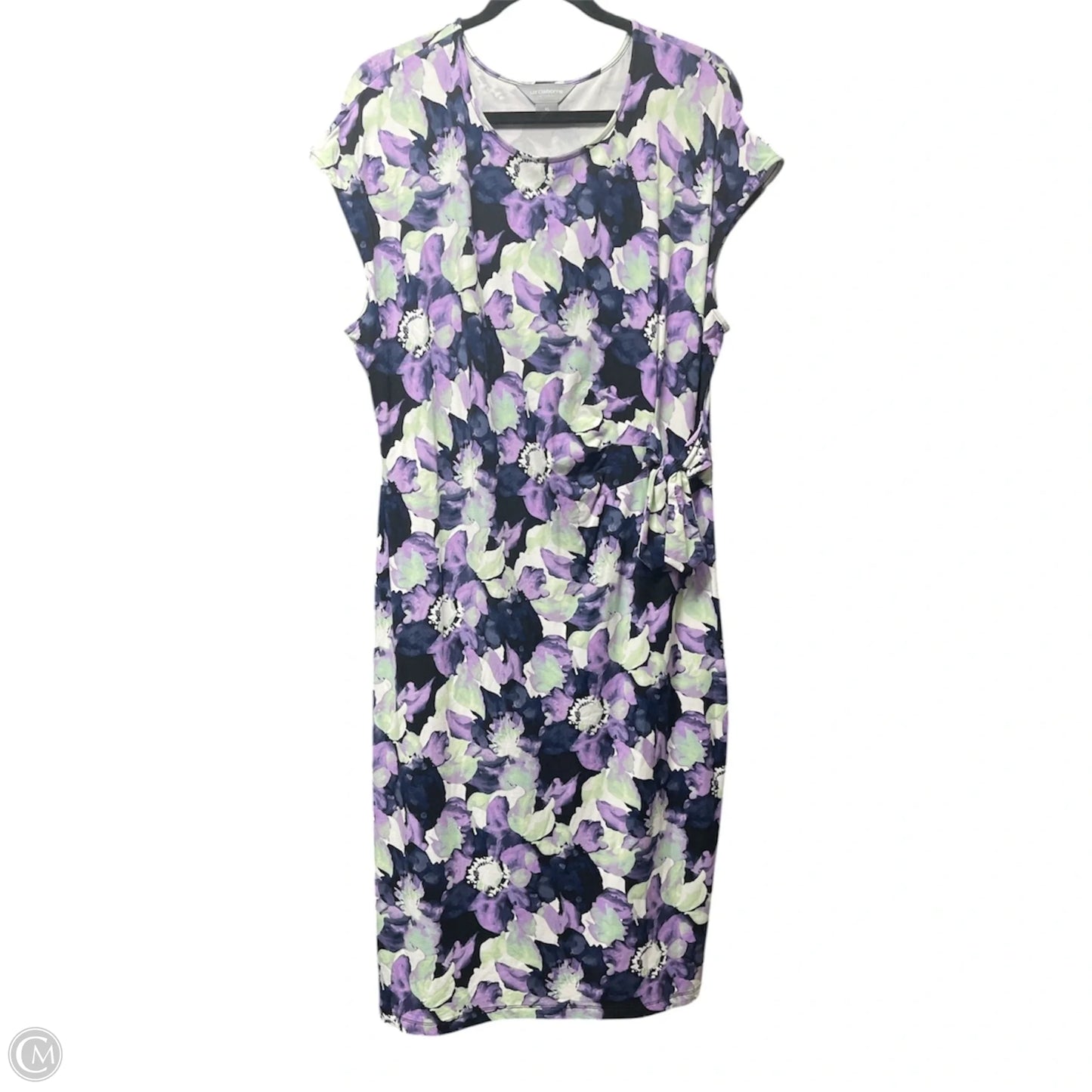 Dress Casual Short By Liz Claiborne In Floral Print, Size: Xl