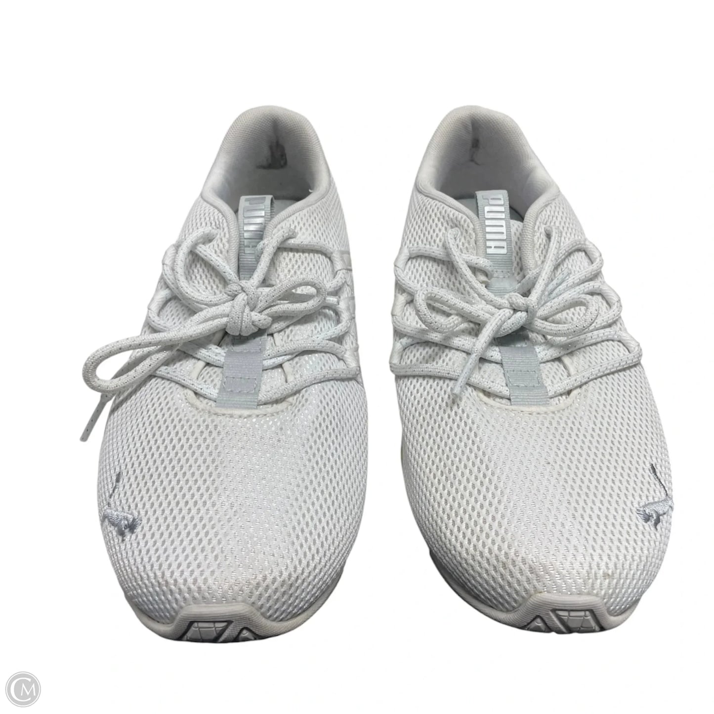 Shoes Sneakers By Puma In Grey & White, Size: 10