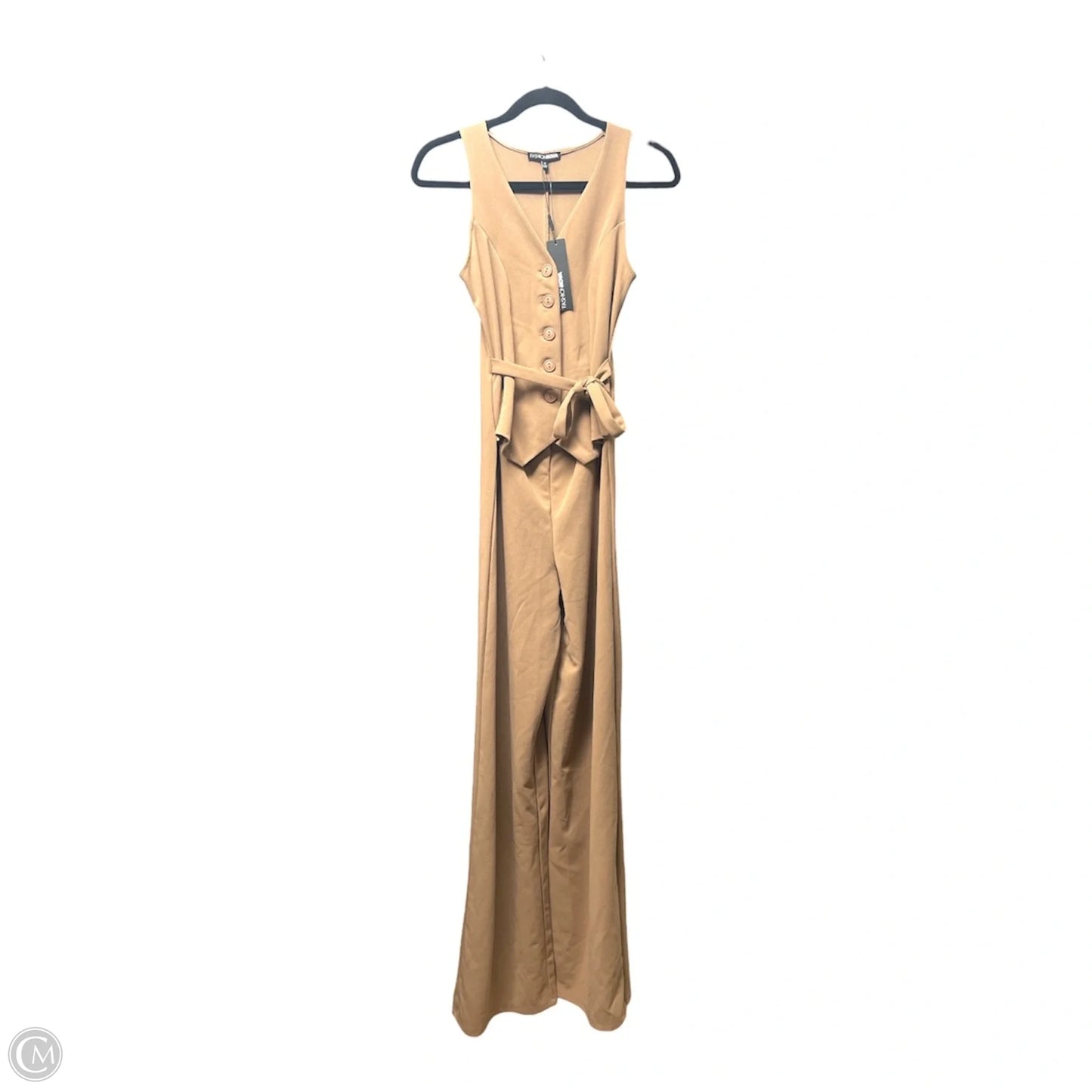 Jumpsuit By Fashion Nova In Tan, Size: Xs