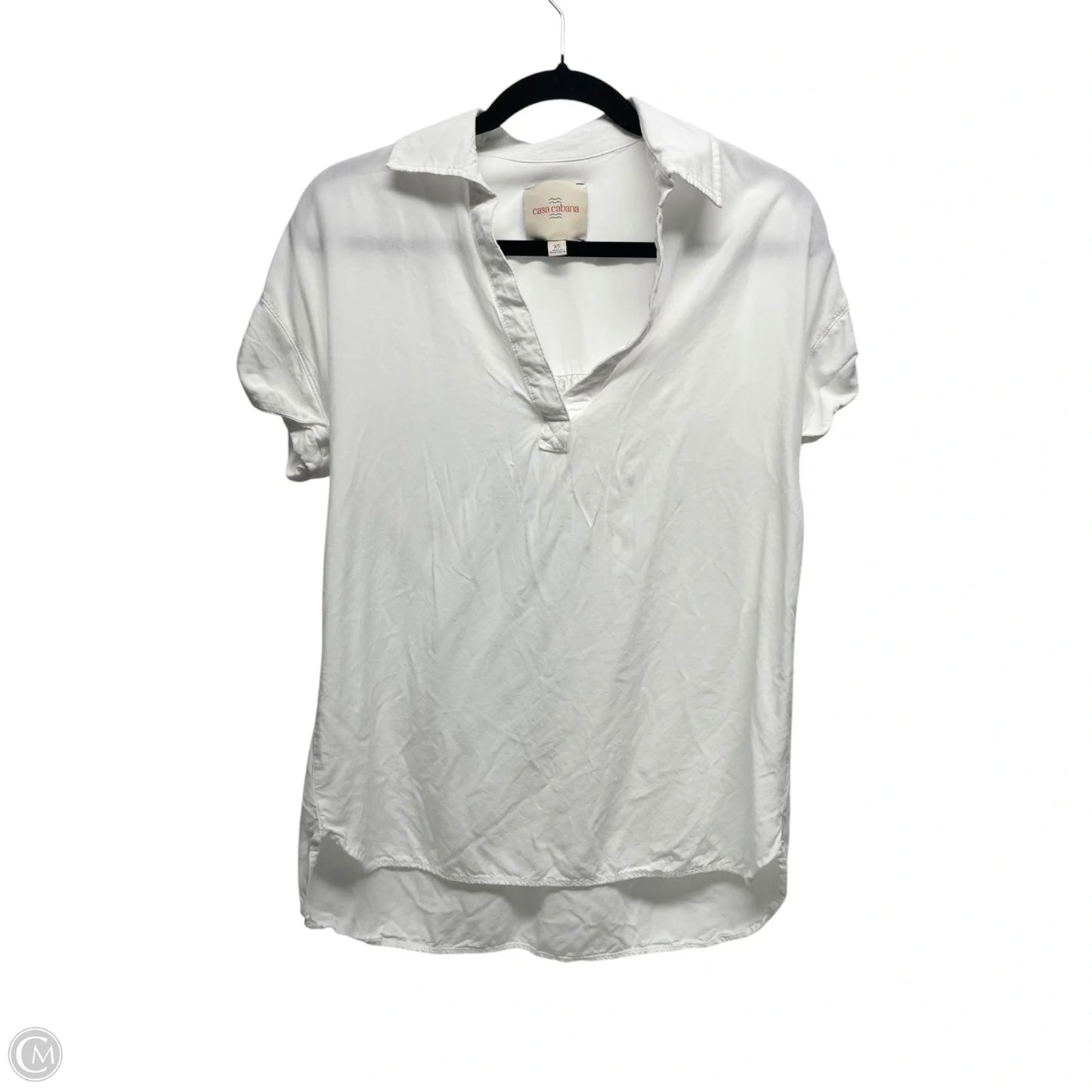 Top Short Sleeve Basic By Clothes Mentor In White, Size: Xs