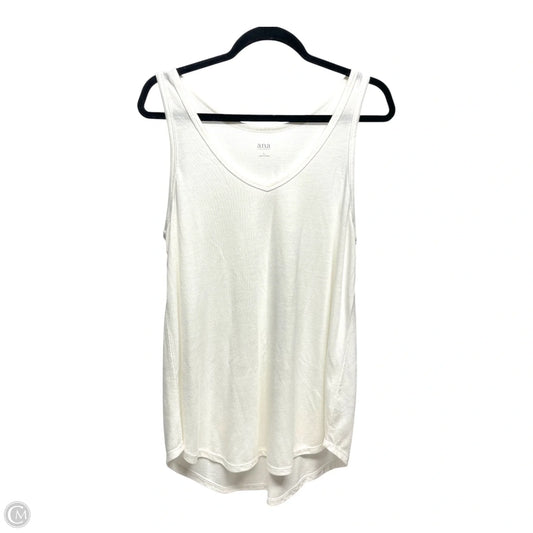 Tank Top By Ana In White, Size: L