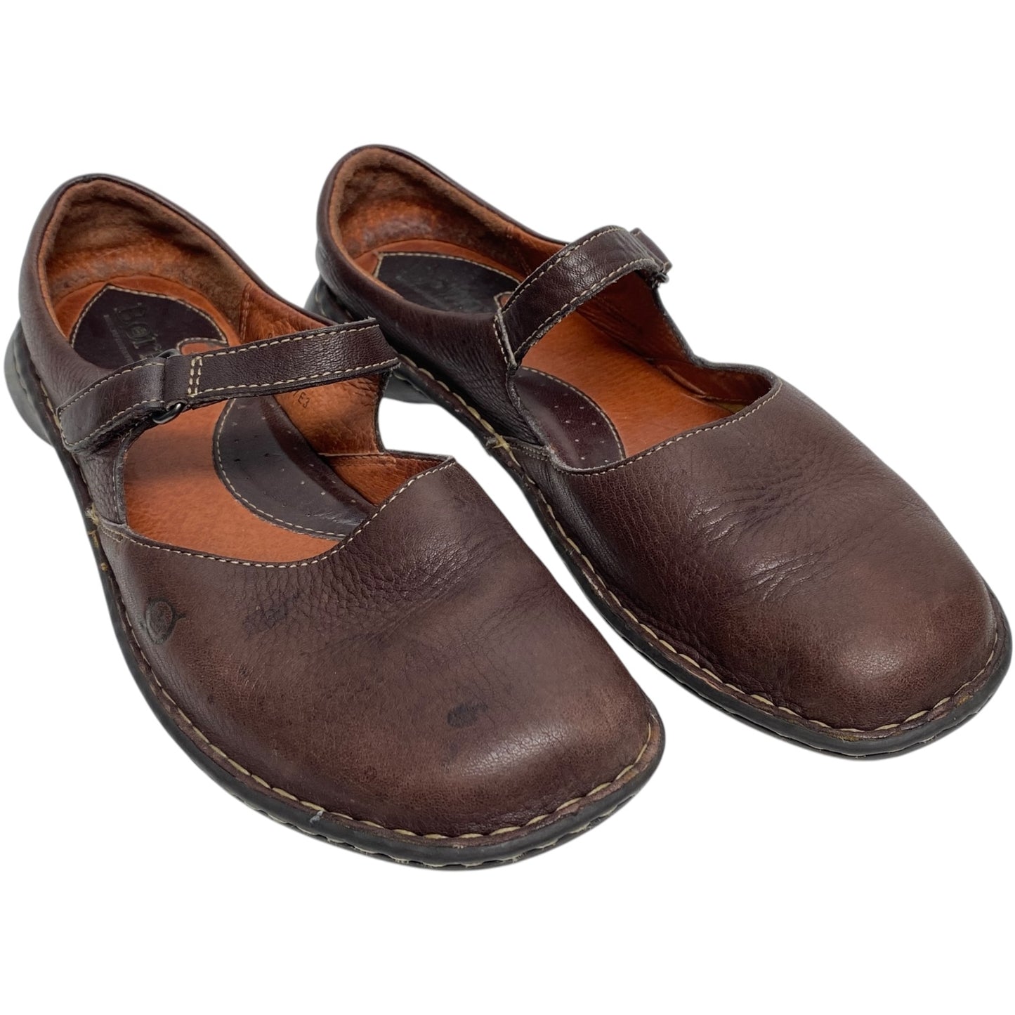 Sandals Flats By Born In Brown, Size: 9