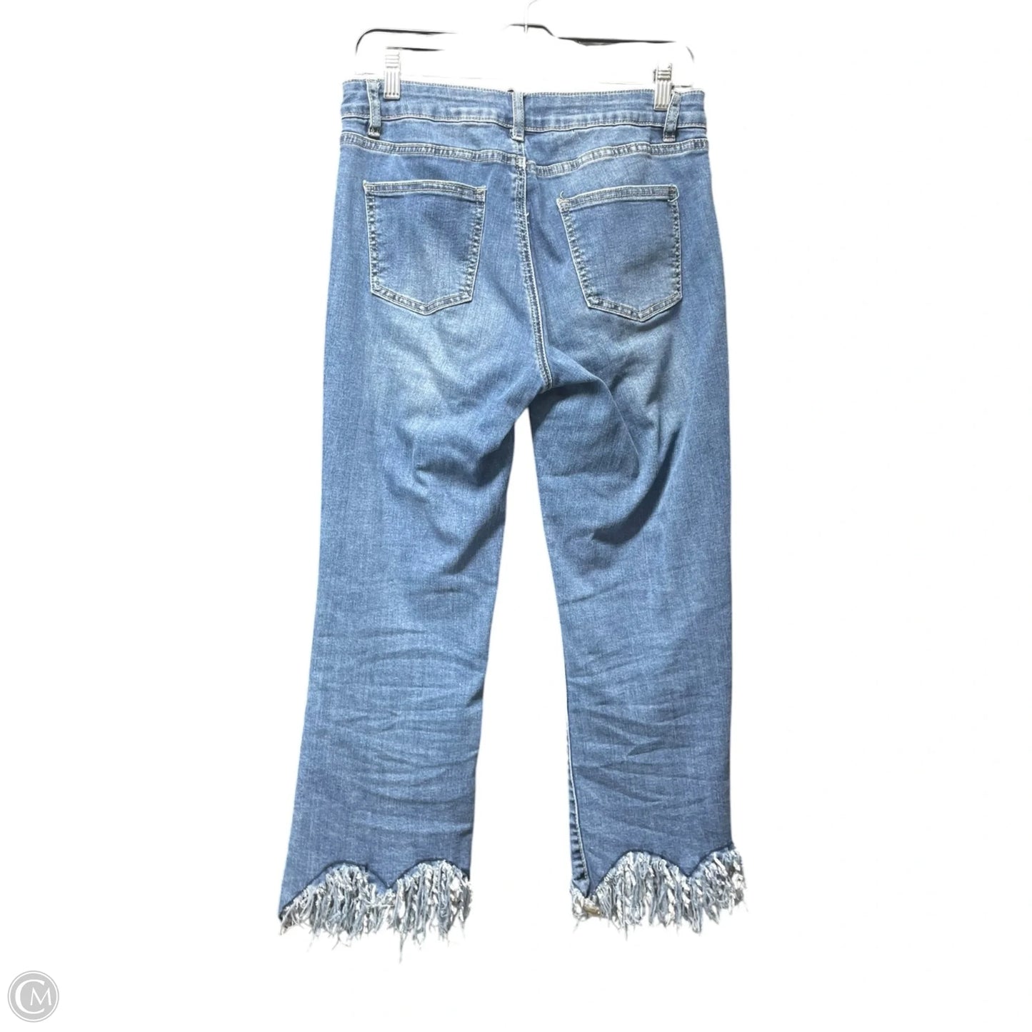 Jeans Cropped By Charlie B In Blue Denim, Size: 8