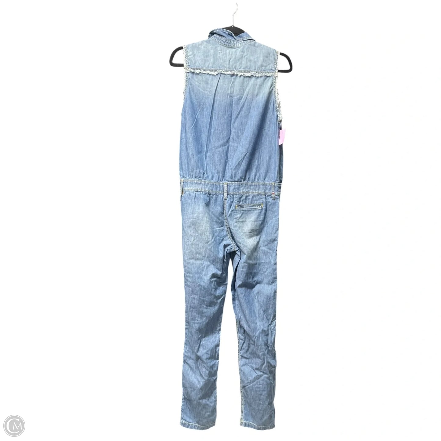 Jumpsuit By Etienne Aigner In Blue Denim, Size: Xs