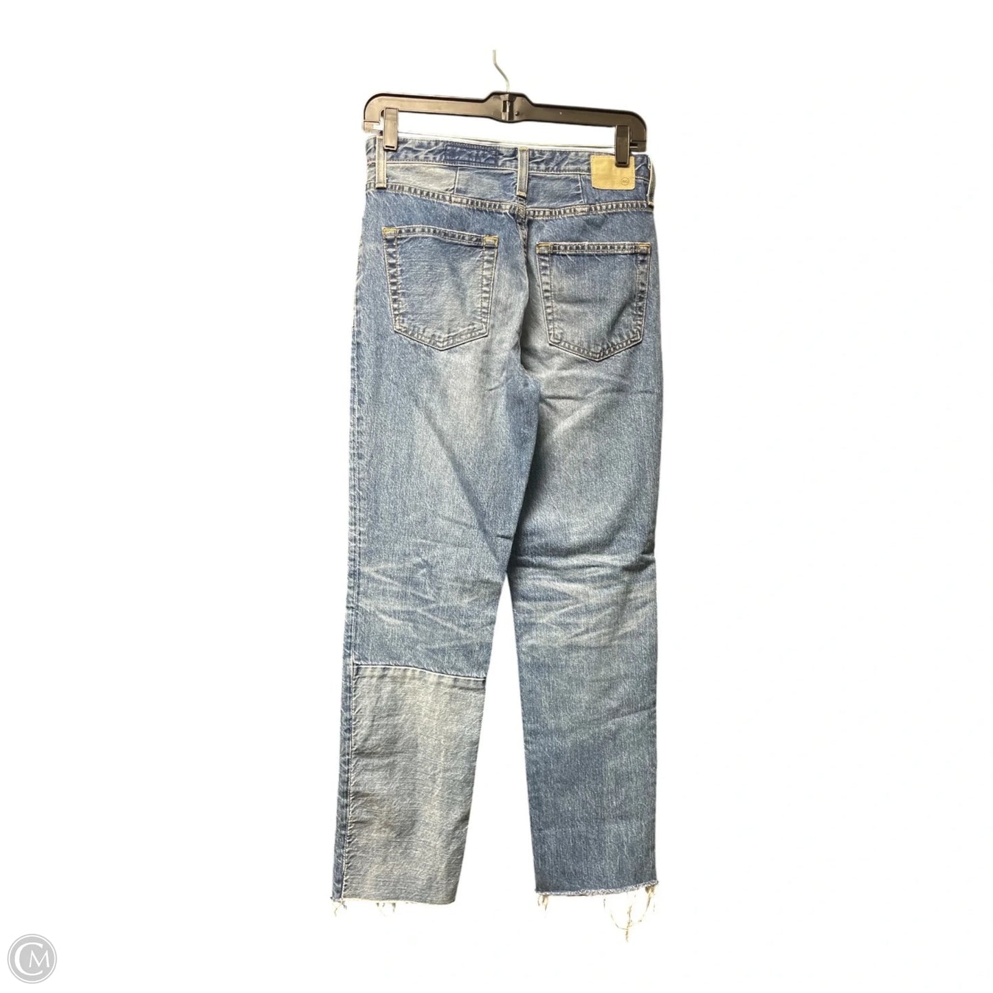 Jeans Straight By Ag Jeans In Blue Denim, Size: 4