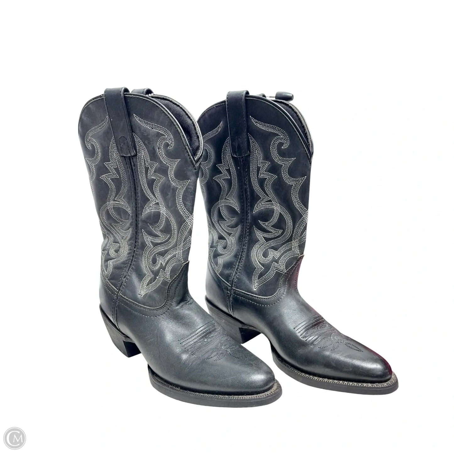 Boots Western By Laredo In Black & Grey, Size: 8.5