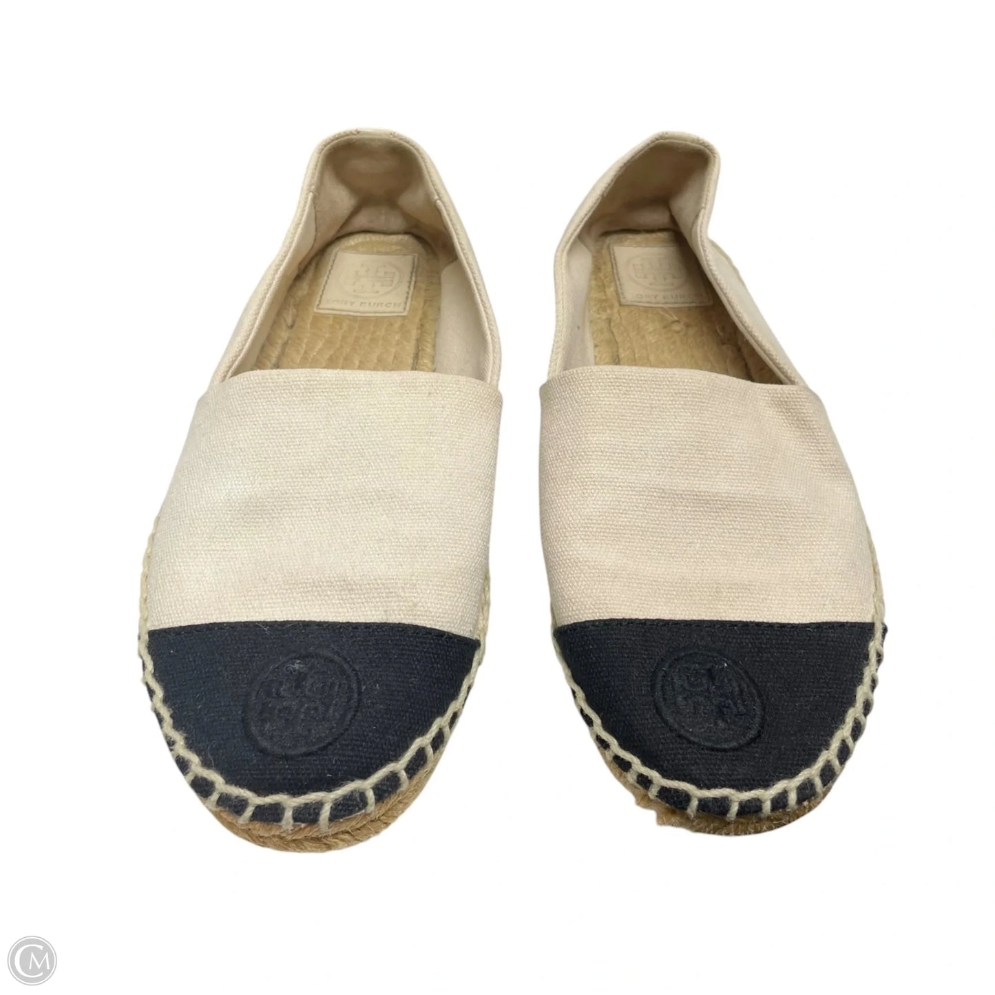Shoes Designer By Tory Burch In Black & Cream, Size: 7