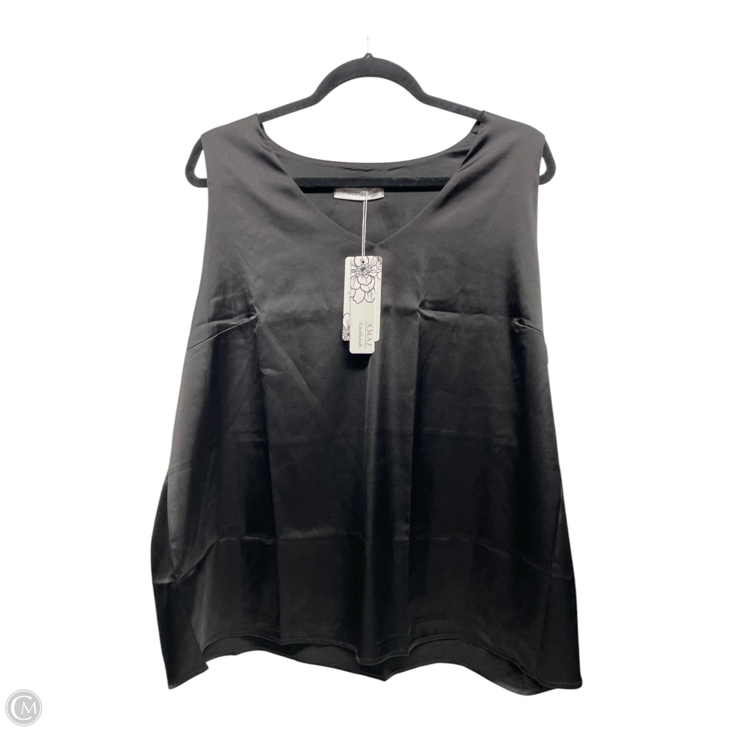 Blouse Sleeveless By XIAMAANJI In Black, Size: 2x