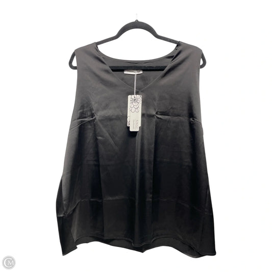 Blouse Sleeveless By XIAMAANJI In Black, Size: 2x
