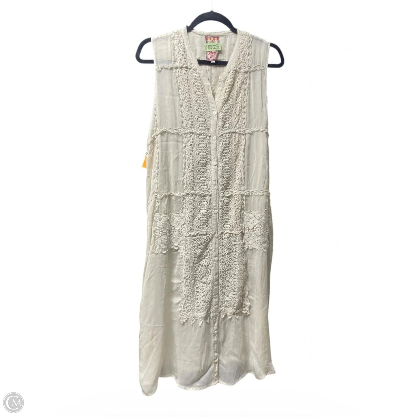 Dress Designer By Johnny Was In Beige, Size: L