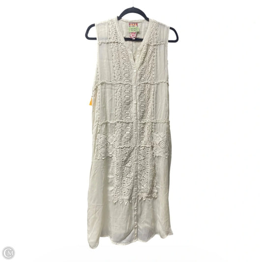 Dress Designer By Johnny Was In Beige, Size: L