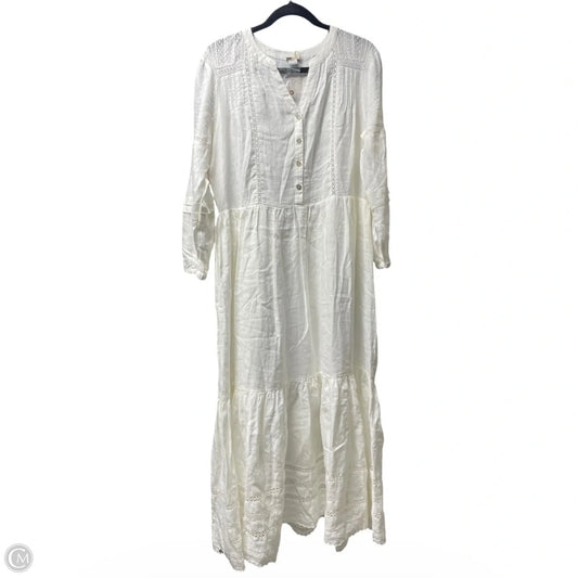 Dress Casual Maxi By Magaschoni In Cream, Size: L