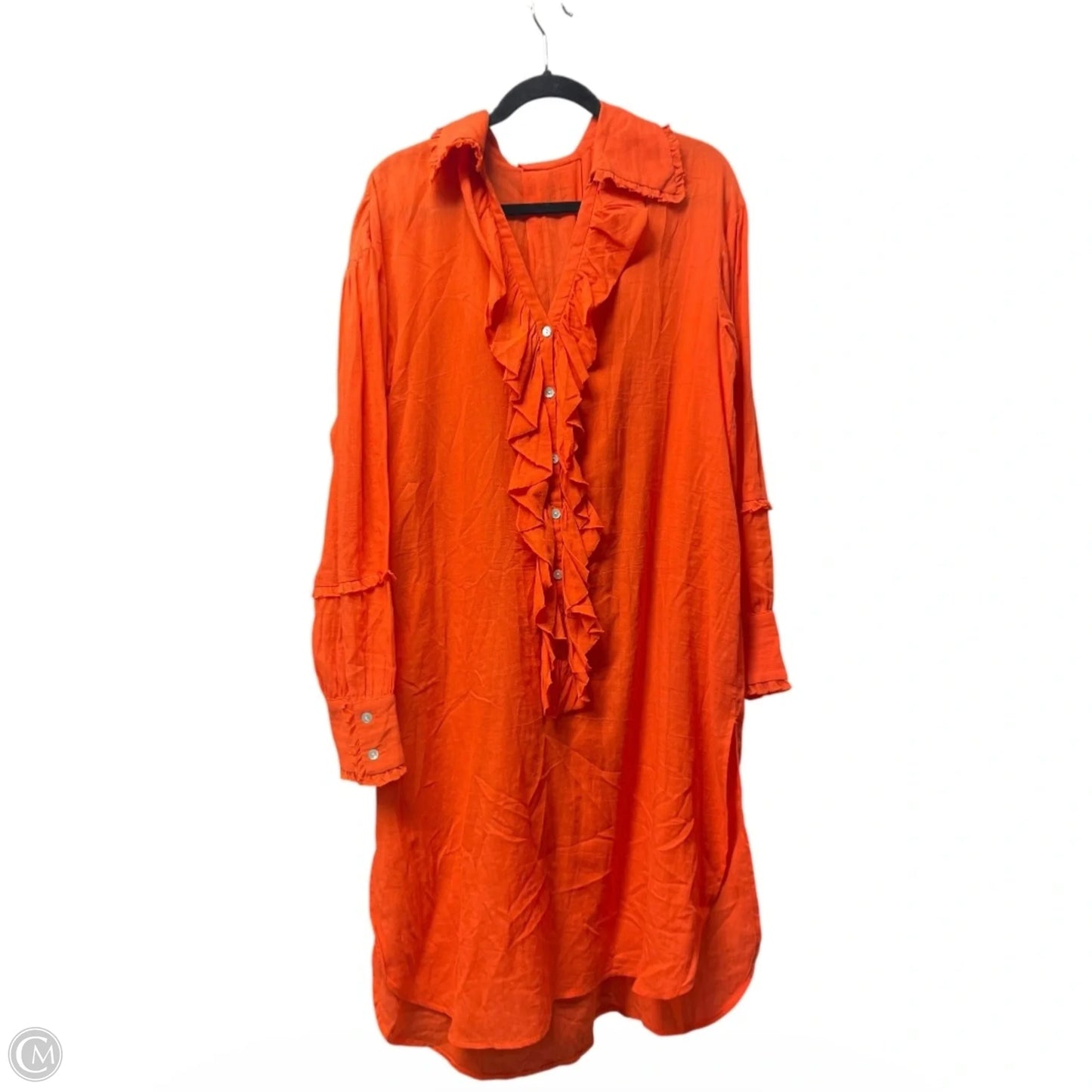 Dress Casual Midi By loup charmant In Orange, Size: M
