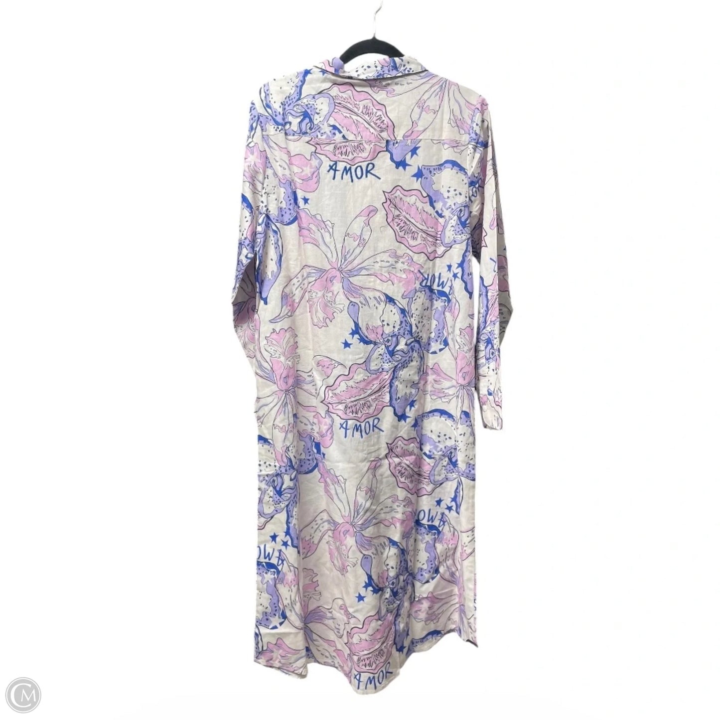 Dress Casual Midi By la surenas In Pink & Purple, Size: Xl