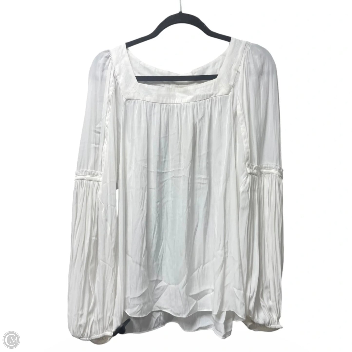 Blouse Long Sleeve By Ramy Brook In White, Size: L
