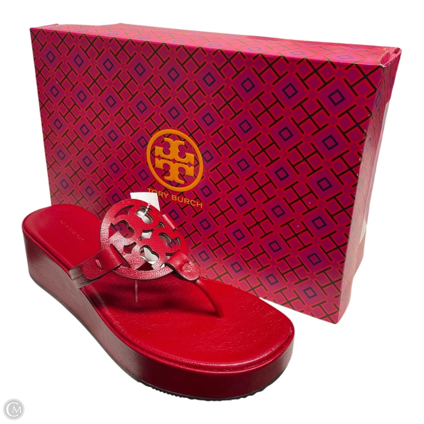 Sandals Designer By Tory Burch In Red, Size: 9.5