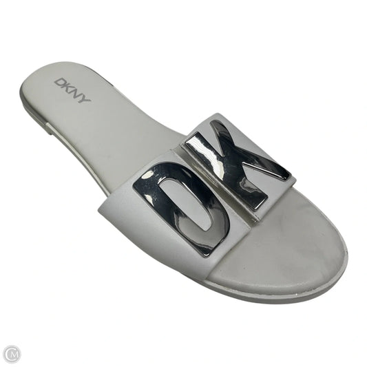 Sandals Flats By Dkny In Ivory, Size: 9