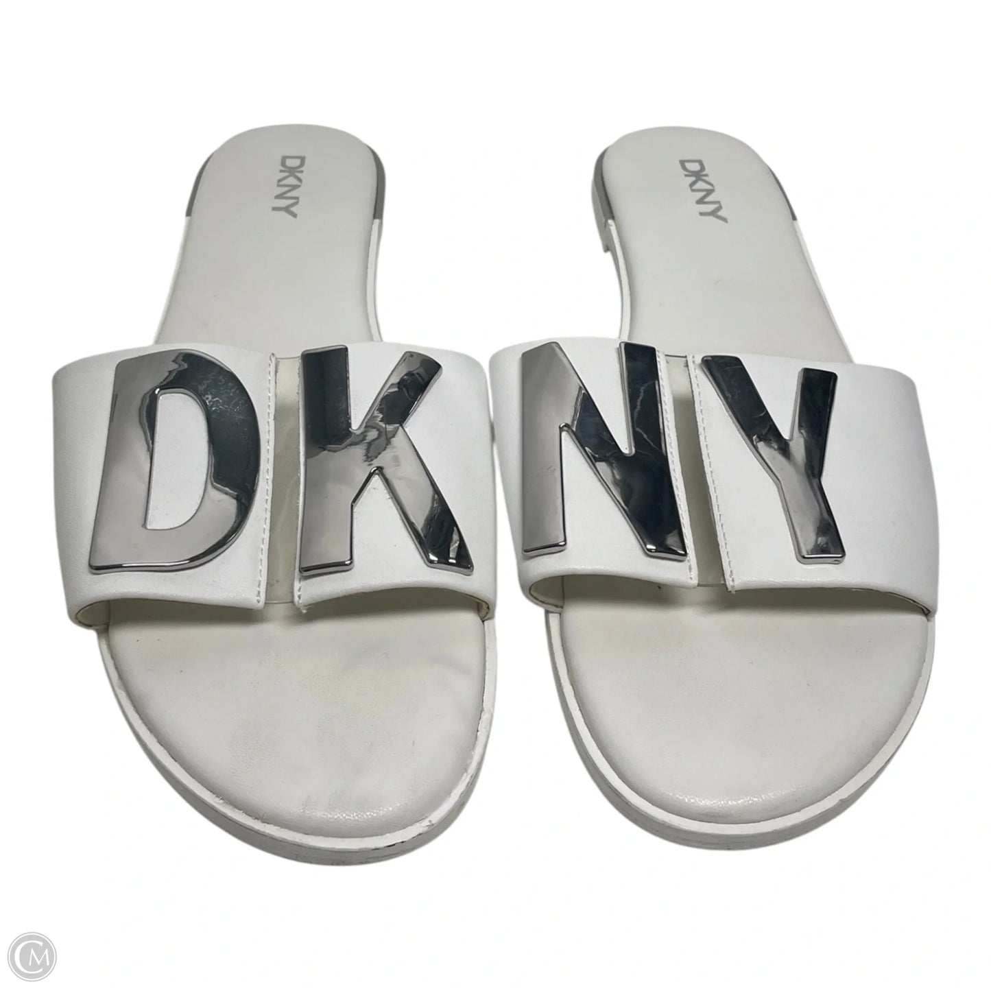 Sandals Flats By Dkny In Ivory, Size: 9