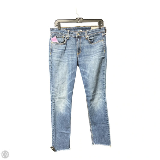 Jeans Boyfriend By Rag And Bone In Blue Denim, Size: 4