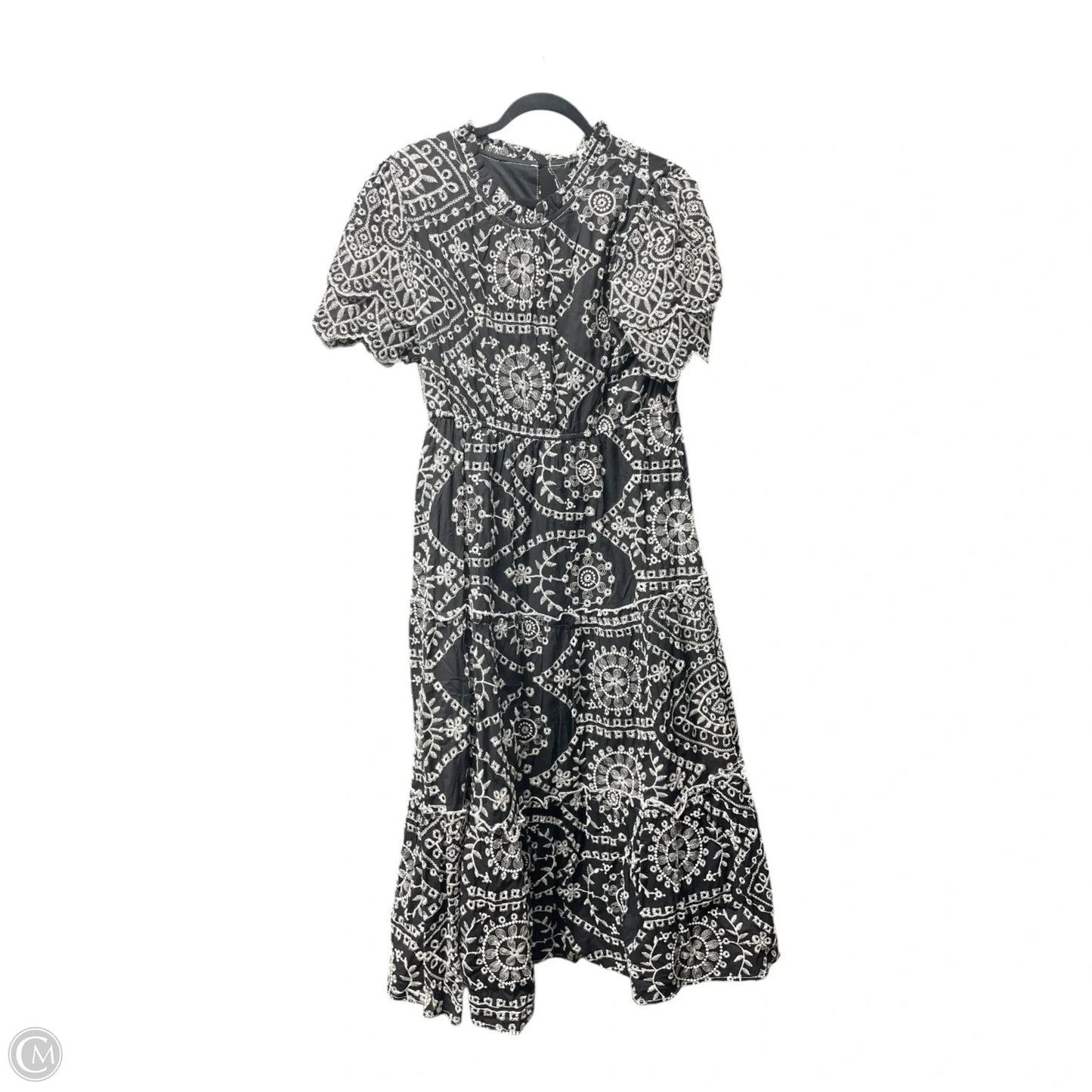 Dress Casual Midi By Baltic Born In Black & Cream, Size: Xl
