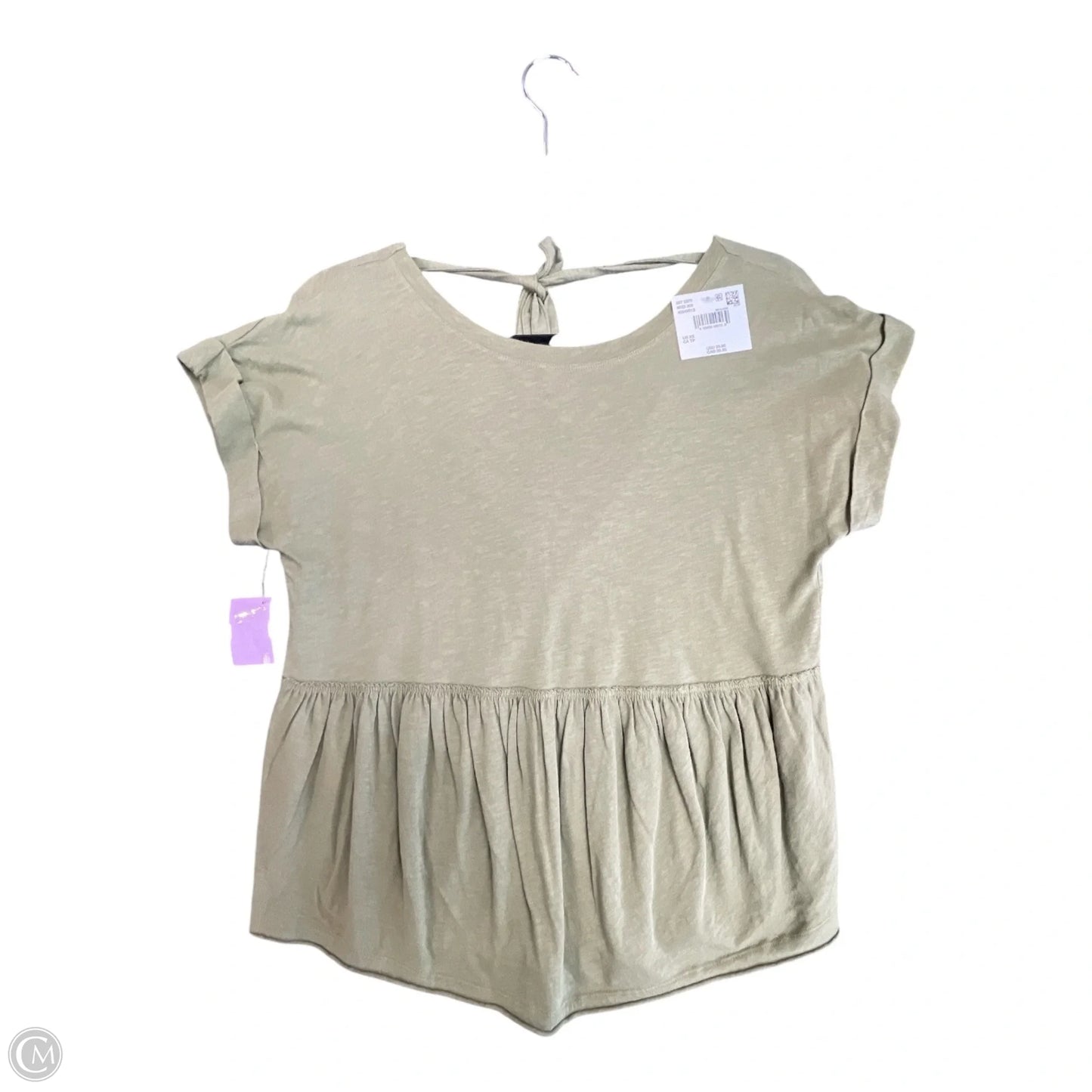 Top Short Sleeve By American Eagle In Green, Size: Xs