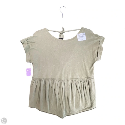 Top Short Sleeve By American Eagle In Green, Size: Xs