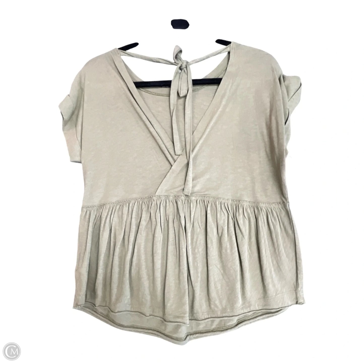 Top Short Sleeve By American Eagle In Green, Size: Xs