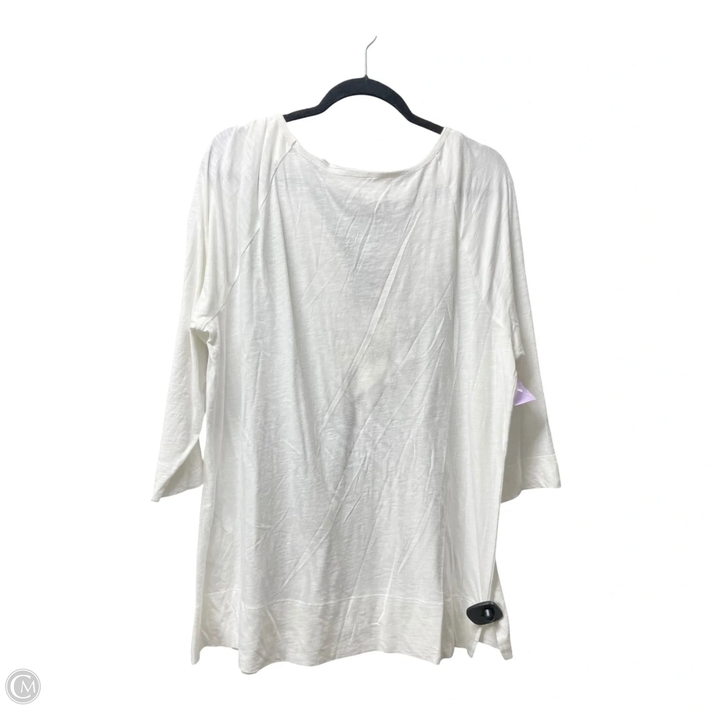 Top 3/4 Sleeve By Lilly Pulitzer In White, Size: Xl