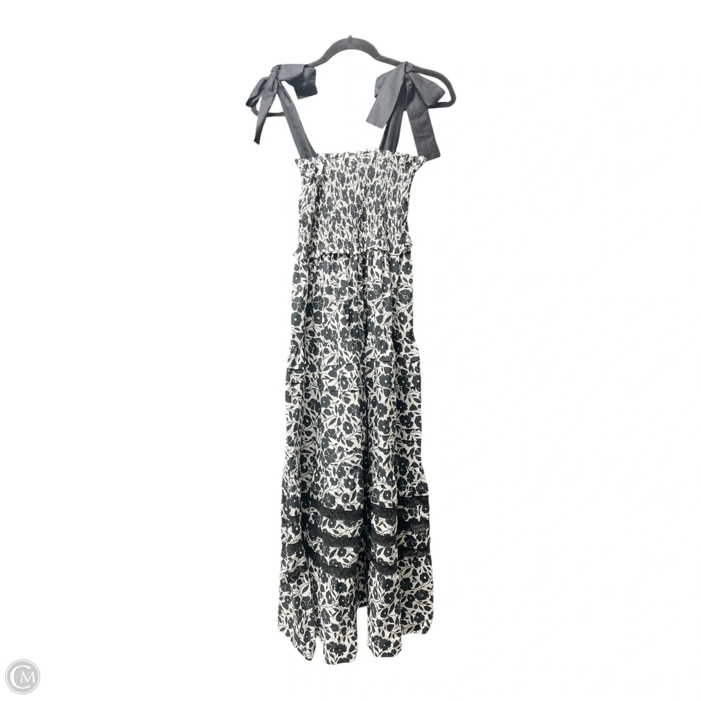 Dress Casual Midi By MI GOLONDRINA In Black & White, Size: L