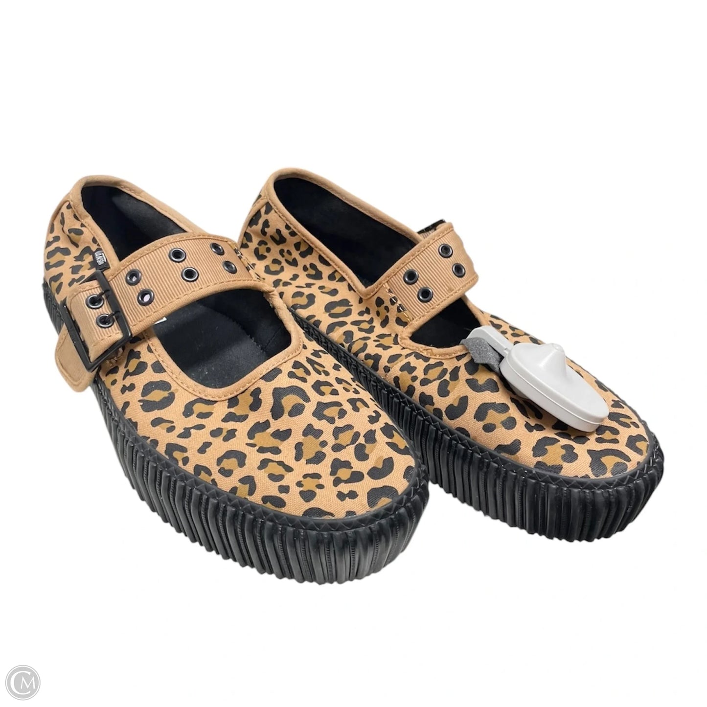 Shoes Flats By Vans In Animal Print, Size: 9