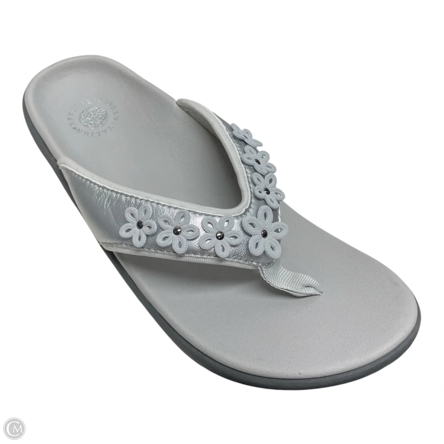 Sandals Flats By REVITALIGN In Grey, Size: 10