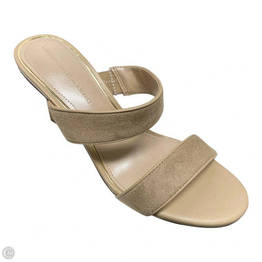 Sandals Heels Stiletto By White House Black Market In Tan, Size: 7.5