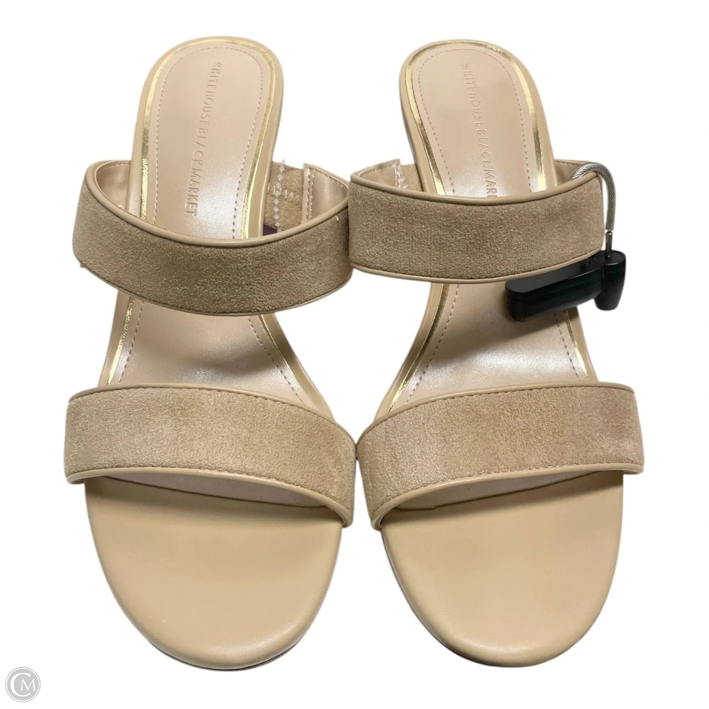 Sandals Heels Stiletto By White House Black Market In Tan, Size: 7.5