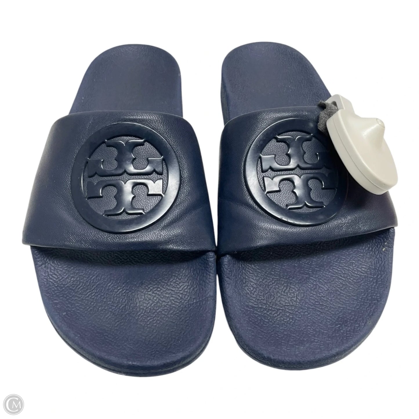 Sandals Designer By Tory Burch In Navy, Size: 7