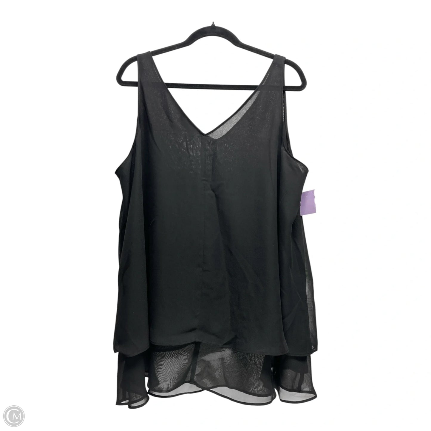 Blouse Sleeveless By Lane Bryant In Black, Size: 2x