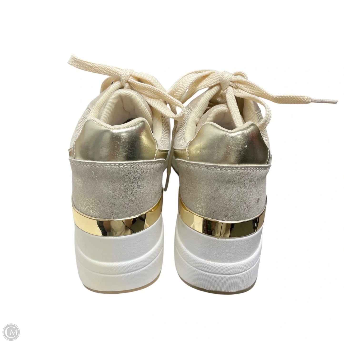 Shoes Sneakers Platform By Clothes Mentor In Gold, Size: 6