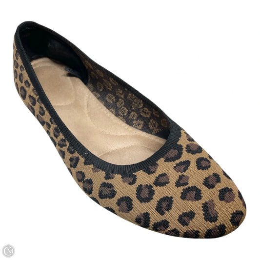 Shoes Flats By Clothes Mentor In Animal Print, Size: 8