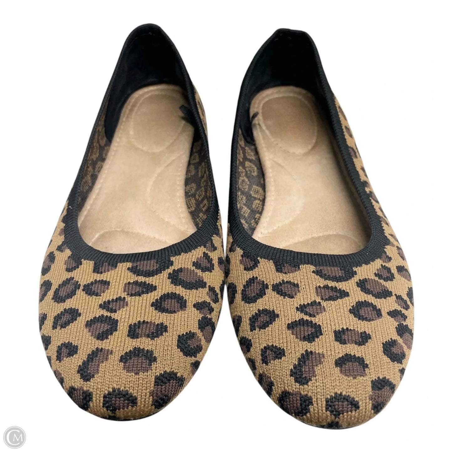 Shoes Flats By Clothes Mentor In Animal Print, Size: 8