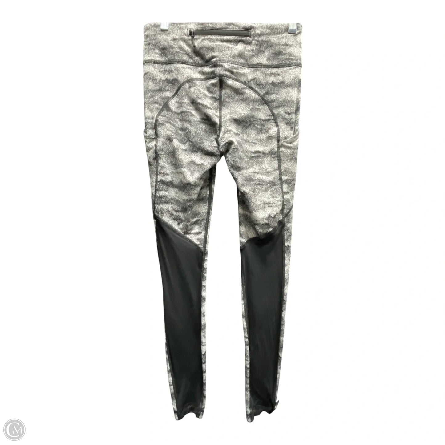 Athletic Leggings By Lululemon In Black & Grey, Size: 4