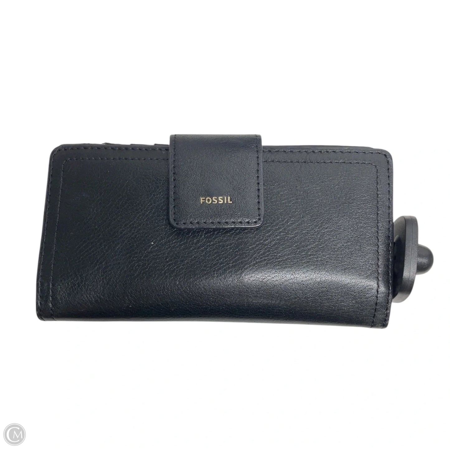 Wallet Leather By Fossil, Size: Medium